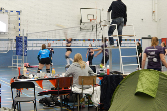 Wereldrecord volleybal sportcentrum VU