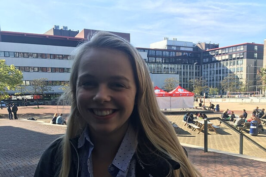College in de buitenlucht #woinactie