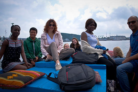 Refugee boat tour VU Amsterdam Summer School 2017