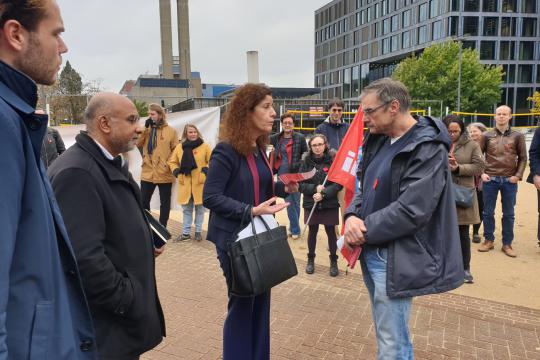 Protest tegen Van Engelshoven